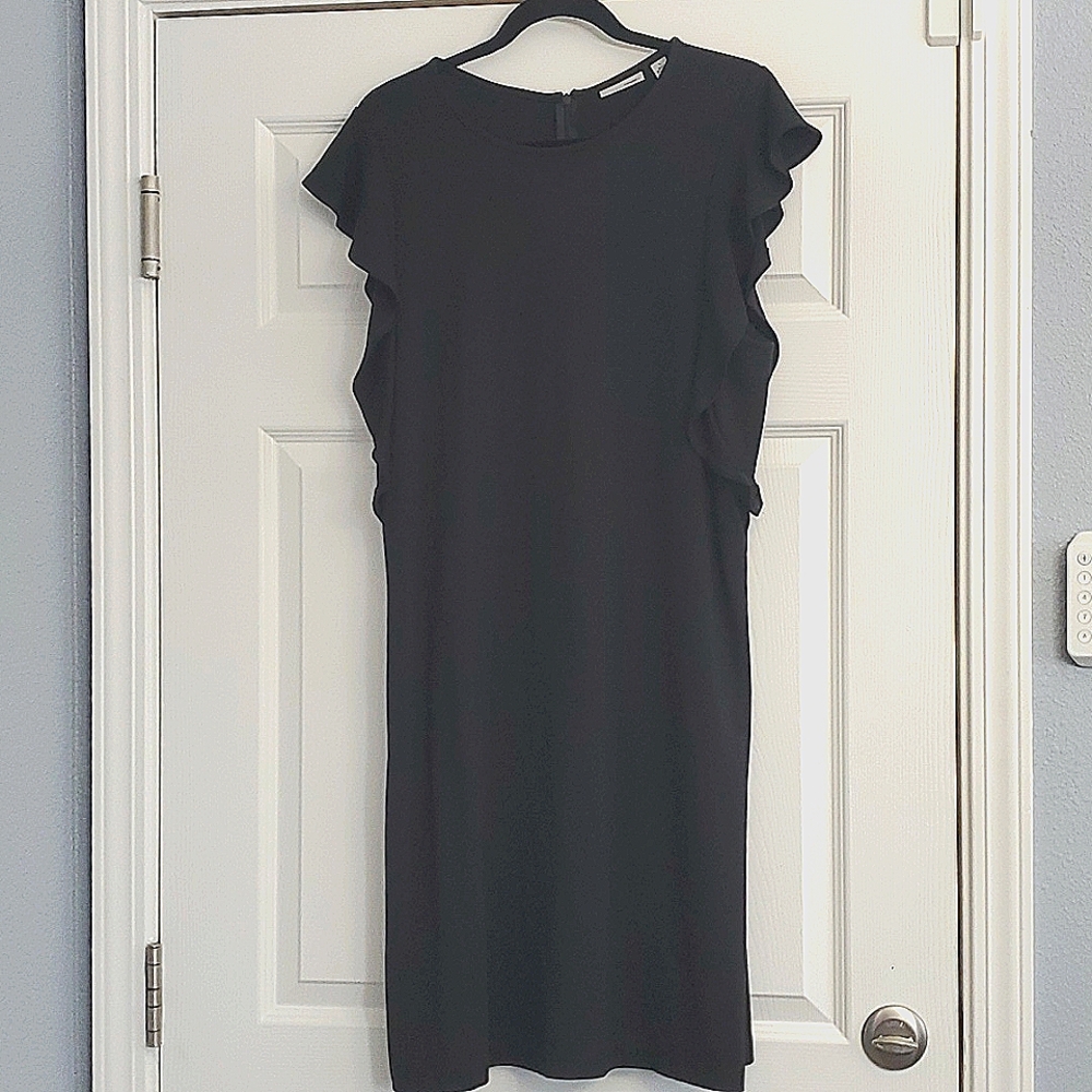 Halogen ruffle sheath dress